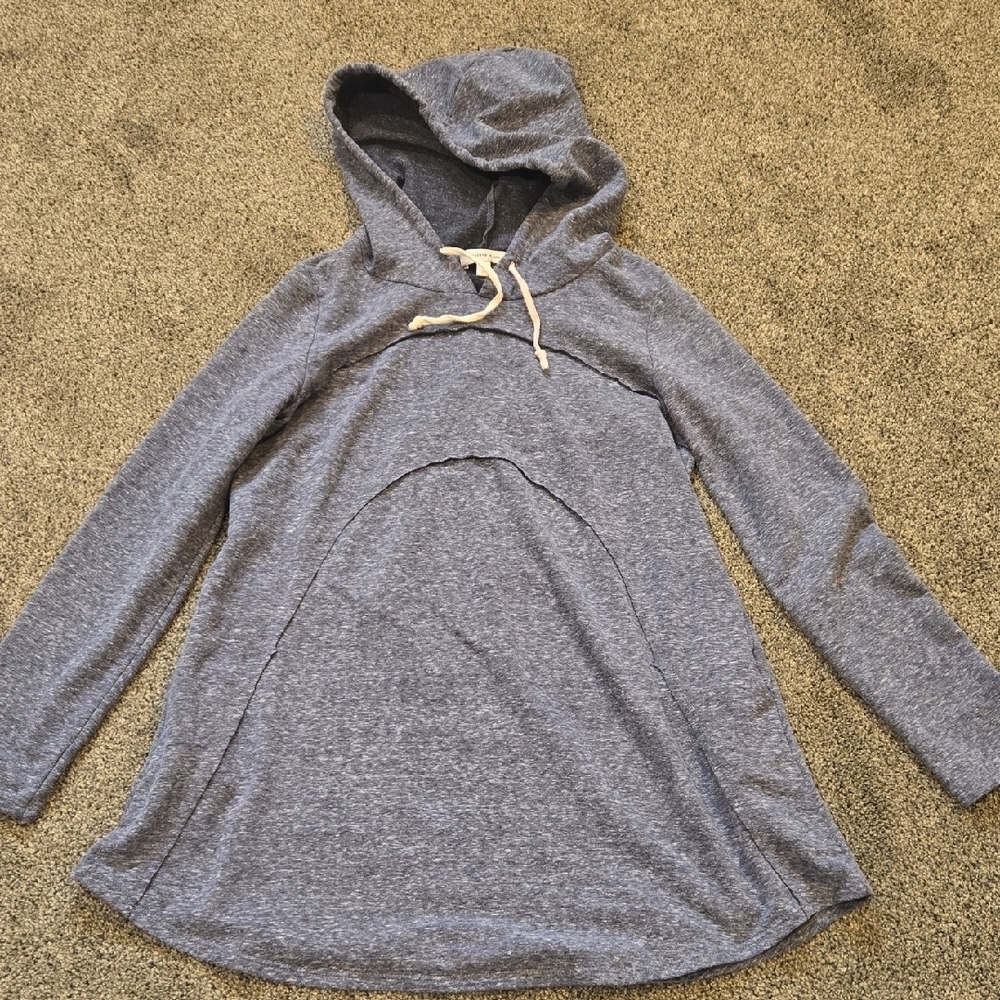 Hailey & Co.Women's Blue Hooded Top Sz S